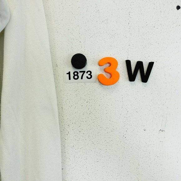 STUDIO COLLECTION Womens Cotton White Raglan Sweater XS Sweatshirt Crewneck Star - Picture 12 of 13